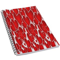 Banner Love Red 5 5  X 8 5  Notebook by nate14shop