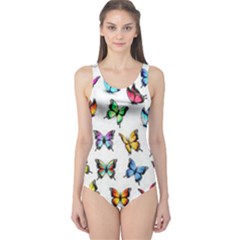 Big Collection Off Colorful Butterfiles One Piece Swimsuit