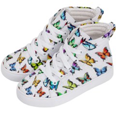 Big Collection Off Colorful Butterfiles Kids  Hi-top Skate Sneakers