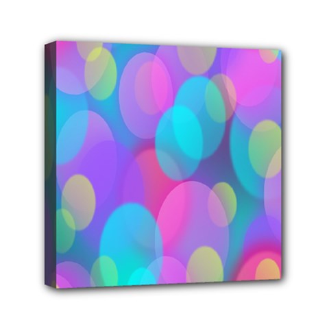 Bokeh-002 Mini Canvas 6  X 6  (stretched) by nate14shop