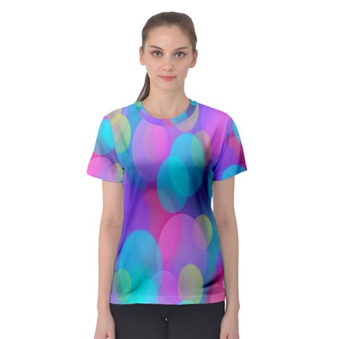 Bokeh-002 Women s Sport Mesh Tee by nate14shop