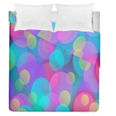 Bokeh-002 Duvet Cover Double Side (queen Size) by nate14shop