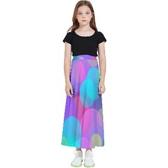 Bokeh-002 Kids  Flared Maxi Skirt by nate14shop