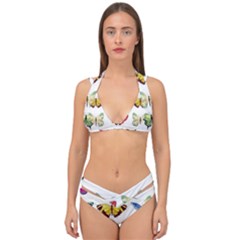 Butterflay Double Strap Halter Bikini Set by nate14shop