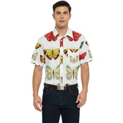 Butterflay Men s Short Sleeve Pocket Shirt  by nate14shop