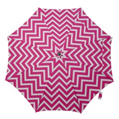 Chevrons - Pink Hook Handle Umbrellas (large)