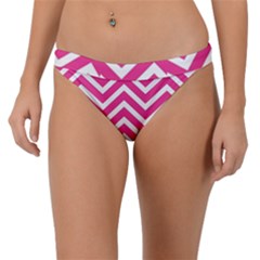 Chevrons - Pink Band Bikini Bottom