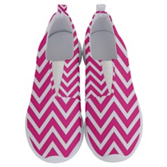 Chevrons - Pink No Lace Lightweight Shoes by nate14shop