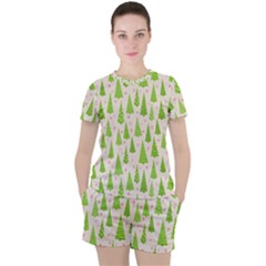 Christmas-a 002 Women s Tee And Shorts Set