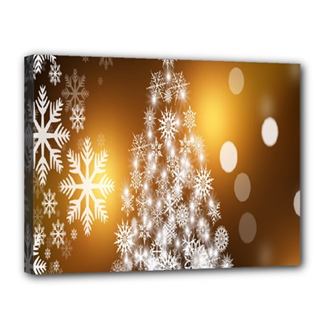 Christmas-tree-a 001 Canvas 16  x 12  (Stretched)