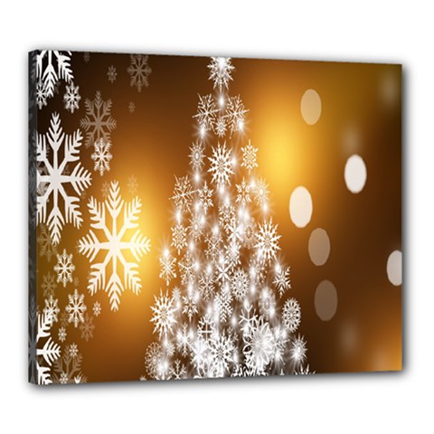 Christmas-tree-a 001 Canvas 24  x 20  (Stretched)