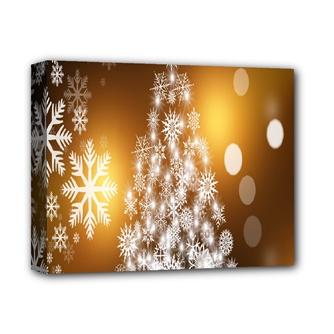 Christmas-tree-a 001 Deluxe Canvas 14  x 11  (Stretched)