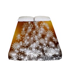 Christmas-tree-a 001 Fitted Sheet (Full/ Double Size)