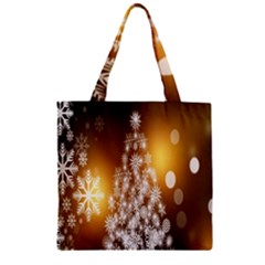 Christmas-tree-a 001 Zipper Grocery Tote Bag