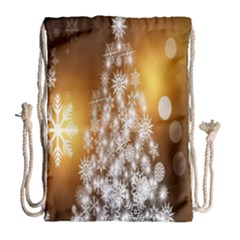 Christmas-tree-a 001 Drawstring Bag (Large)