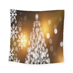 Christmas-tree-a 001 Square Tapestry (Small)