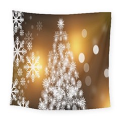 Christmas-tree-a 001 Square Tapestry (Large)