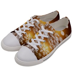 Christmas-tree-a 001 Men s Low Top Canvas Sneakers