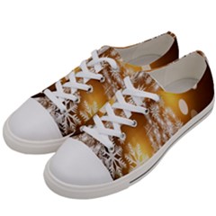 Christmas-tree-a 001 Women s Low Top Canvas Sneakers