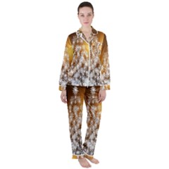 Christmas-tree-a 001 Satin Long Sleeve Pajamas Set