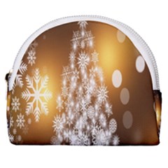 Christmas-tree-a 001 Horseshoe Style Canvas Pouch