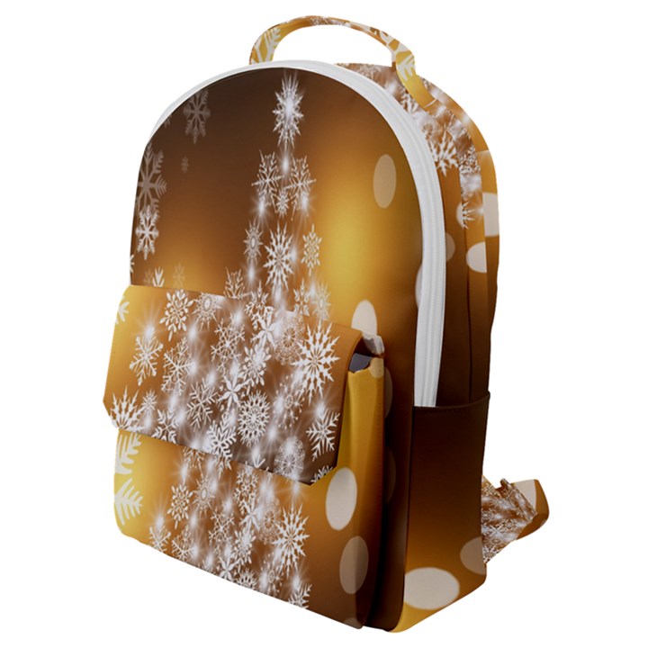 Christmas-tree-a 001 Flap Pocket Backpack (Small)