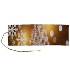 Christmas-tree-a 001 Roll Up Canvas Pencil Holder (M)