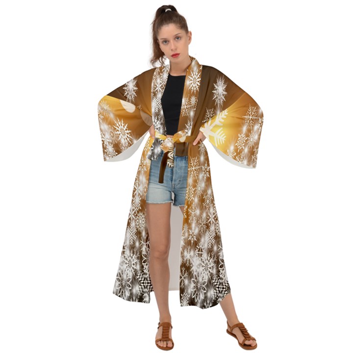 Christmas-tree-a 001 Maxi Kimono