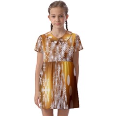 Christmas-tree-a 001 Kids  Asymmetric Collar Dress