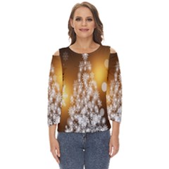 Christmas-tree-a 001 Cut Out Wide Sleeve Top