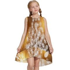 Christmas-tree-a 001 Kids  Frill Swing Dress