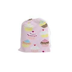 Cupcakes Drawstring Pouch (small) by nate14shop