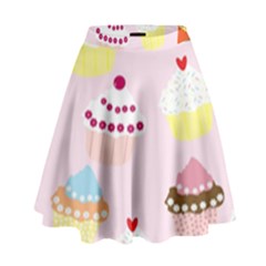 Cupcakes High Waist Skirt