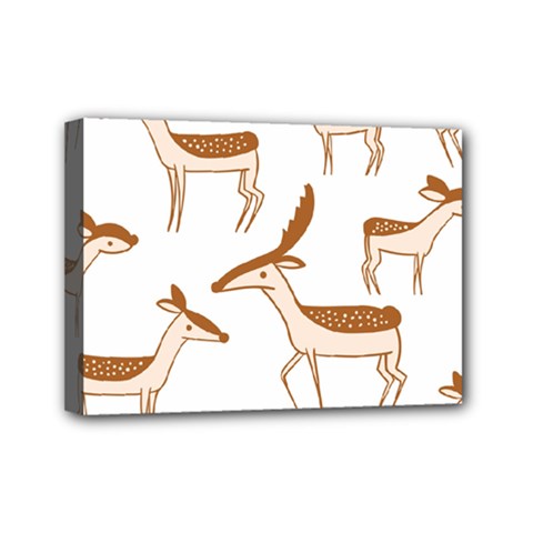 Deer Mini Canvas 7  x 5  (Stretched)