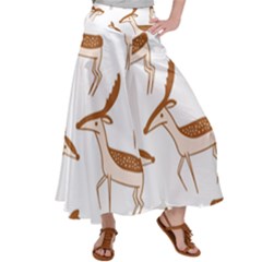 Deer Satin Palazzo Pants