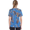 Eastern Monarch Butterfly Women s V-Neck Scrub Top View2