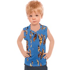 Eastern Monarch Butterfly Kids  Sport Tank Top