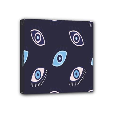 Eyes Mini Canvas 4  X 4  (stretched) by nate14shop