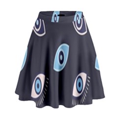 Eyes High Waist Skirt
