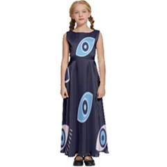 Eyes Kids  Satin Sleeveless Maxi Dress