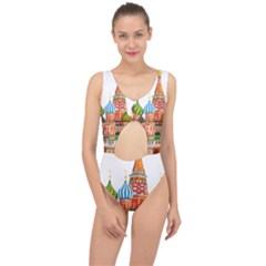 Moscow-kremlin-saint-basils-cathedral-red-square-l-vector-illustration-moscow-building Center Cut Out Swimsuit