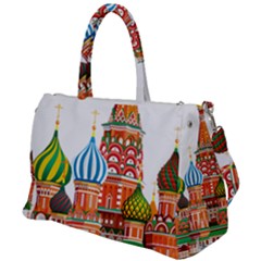 Moscow-kremlin-saint-basils-cathedral-red-square-l-vector-illustration-moscow-building Duffel Travel Bag