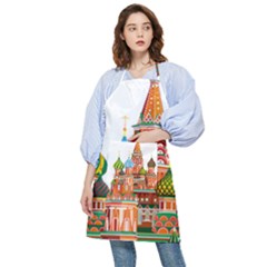 Moscow-kremlin-saint-basils-cathedral-red-square-l-vector-illustration-moscow-building Pocket Apron by Jancukart