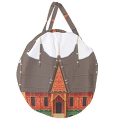 Gadang-minangkabau-people Giant Round Zipper Tote by Jancukart