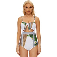 Window Knot Front One-piece Swimsuit