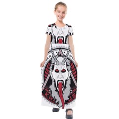 Krampus Kids  Short Sleeve Maxi Dress by Jancukart