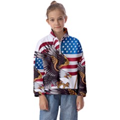 American-eagle- Clip-art Kids  Half Zip Hoodie by Jancukart