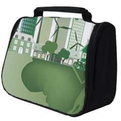 Vector-energy-saving-caring-for-the-earth Full Print Travel Pouch (big) by Jancukart