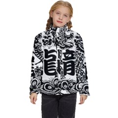 Chinese-dragon Kids  Puffer Bubble Jacket Coat