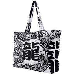 Chinese-dragon Simple Shoulder Bag by Jancukart